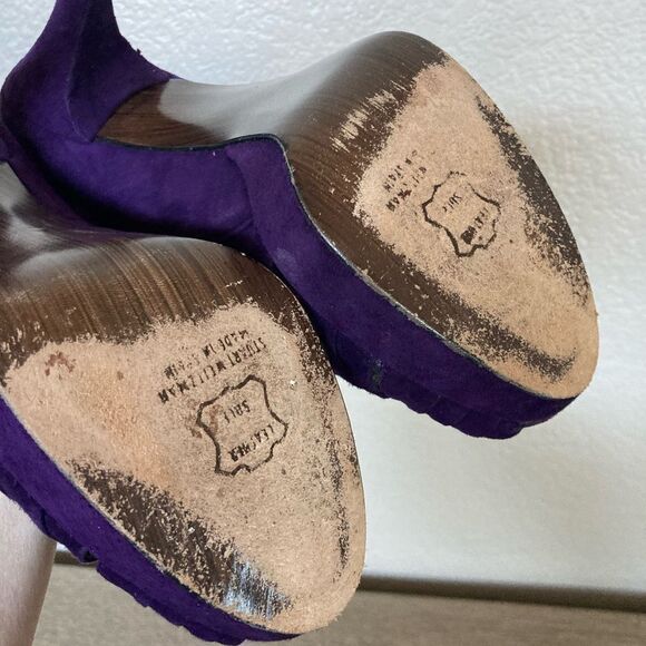 Stuart Weitzman Purple Suede Heels 8.5 - Picture 10 of 10